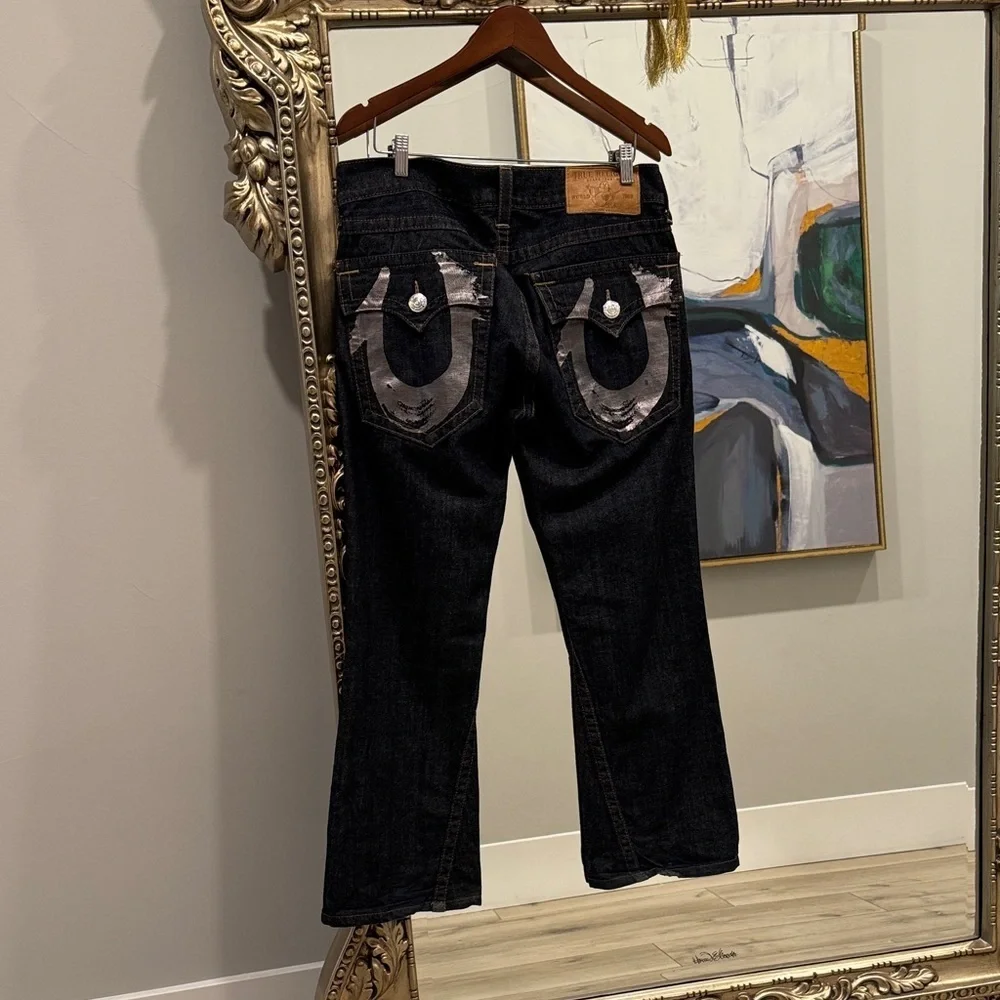 True Religion Dark Blue Boot Cut Jeans